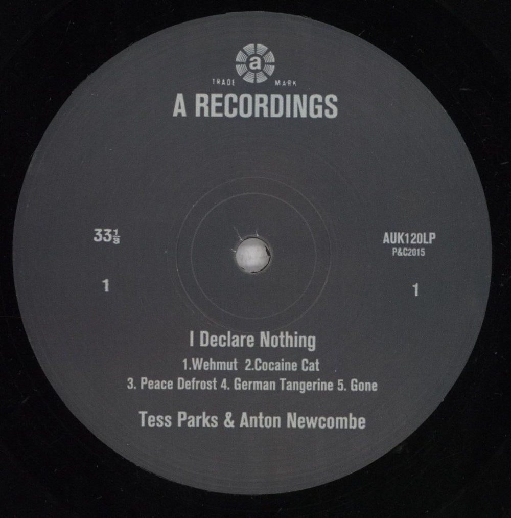 Tess Parks I Declare Nothing UK vinyl LP album (LP record) 3NZLPID841967