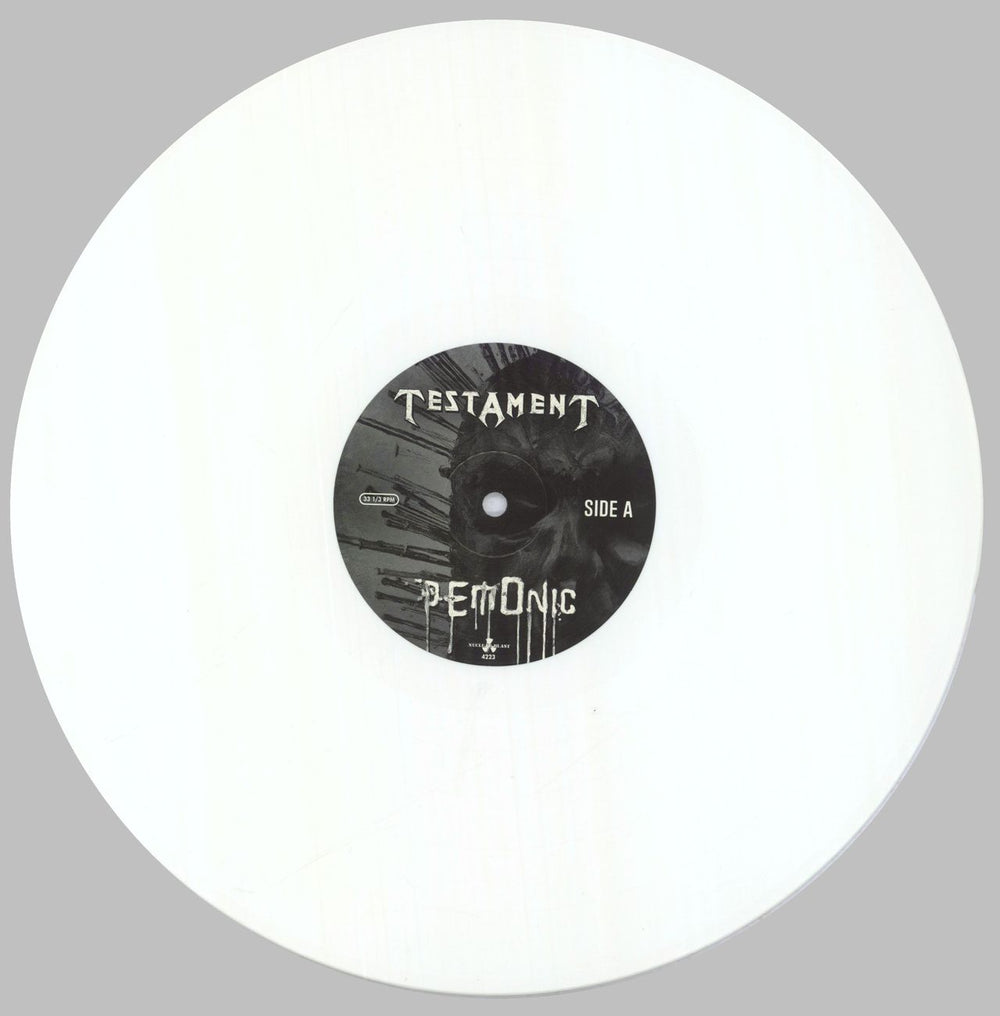 Testament Demonic - White Vinyl US vinyl LP album (LP record) EN1LPDE833963