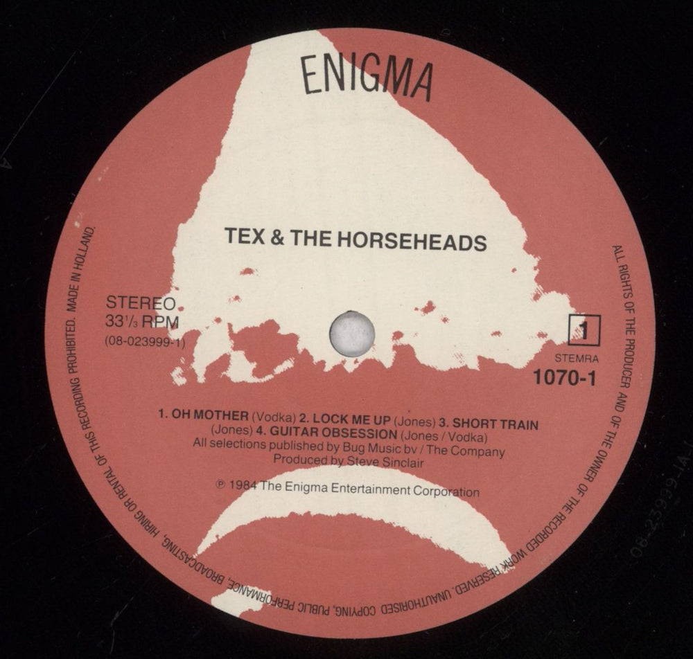 Tex & The Horseheads Tex And The Horseheads Dutch vinyl LP album (LP record) 6X0LPTE842039