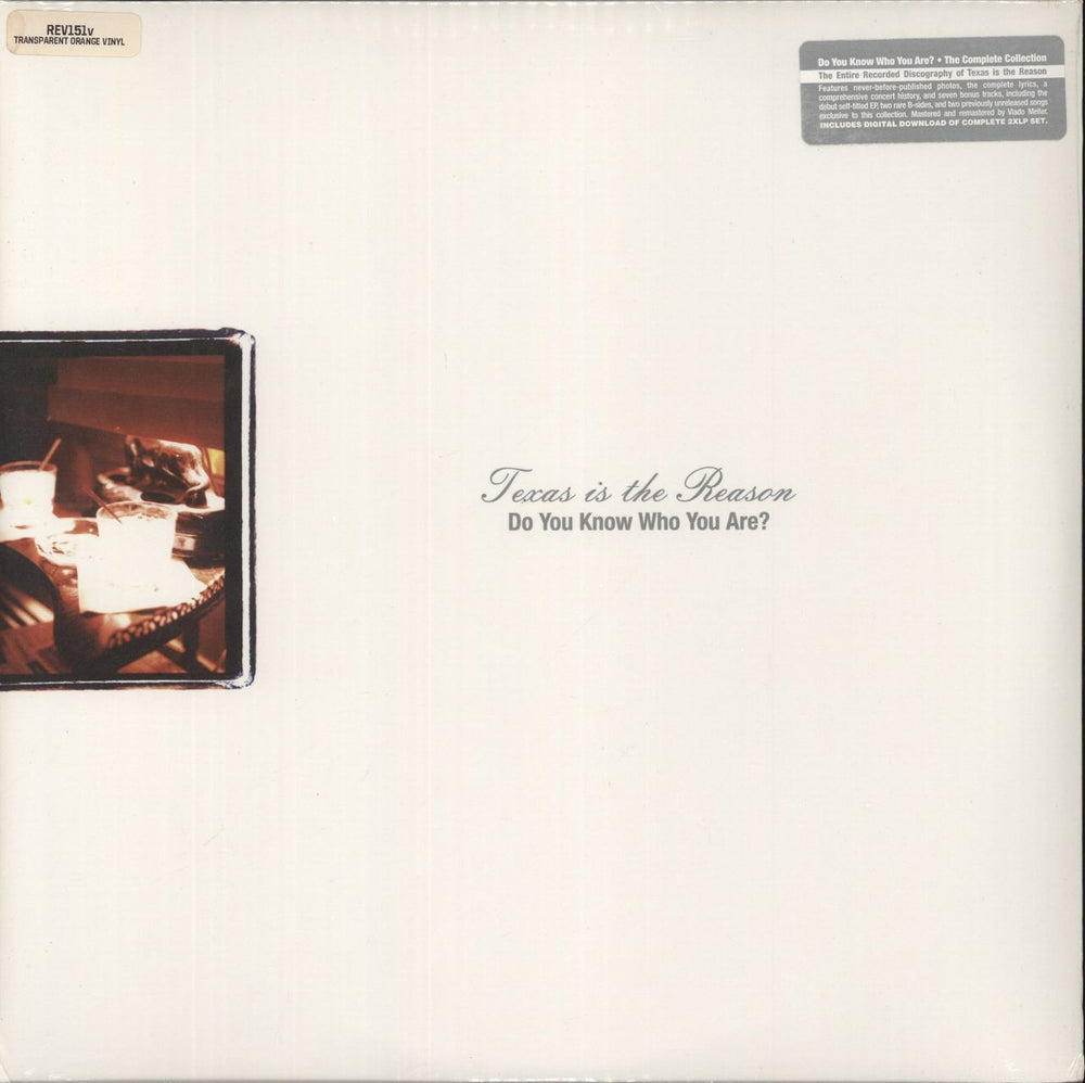 Texas Is The Reason Do You Know Who You Are? - Transparent Orange Vinyl - Sealed US 2-LP vinyl record set (Double LP Album) REV151