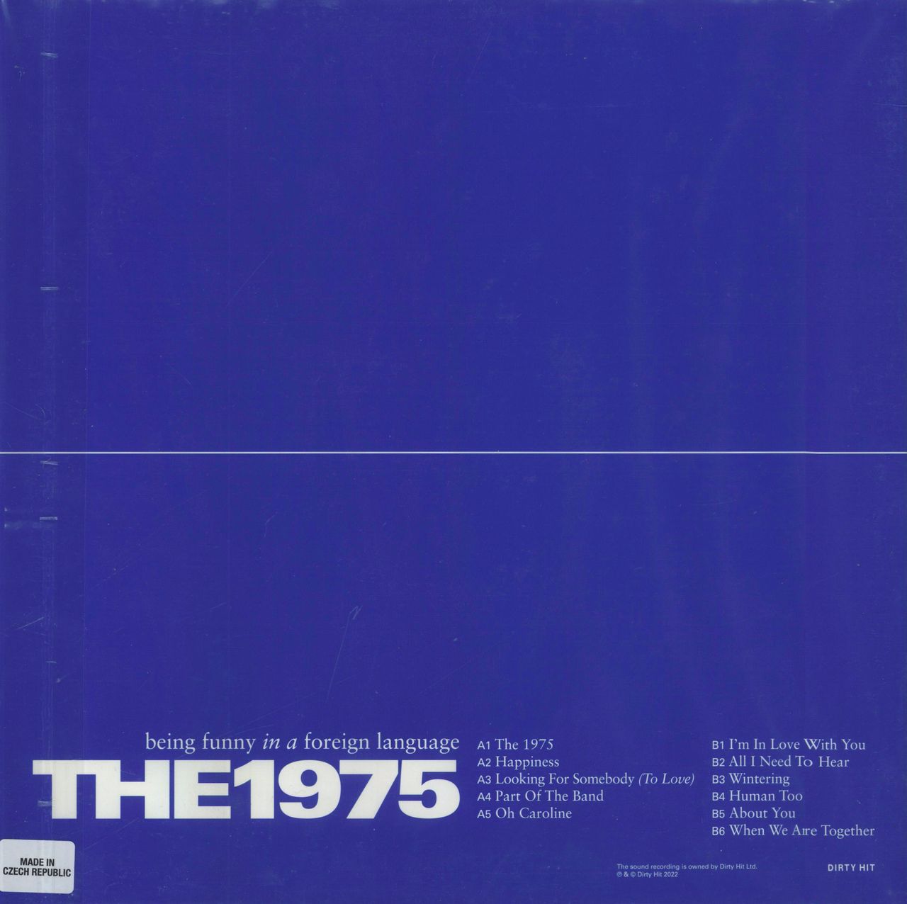 The 1975 Being Funny In A Foreign Language - Galaxy Blue Vinyl UK