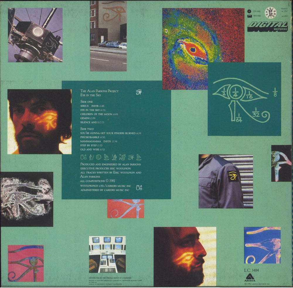 The Alan Parsons Project Eye In The Sky German vinyl LP album (LP record)