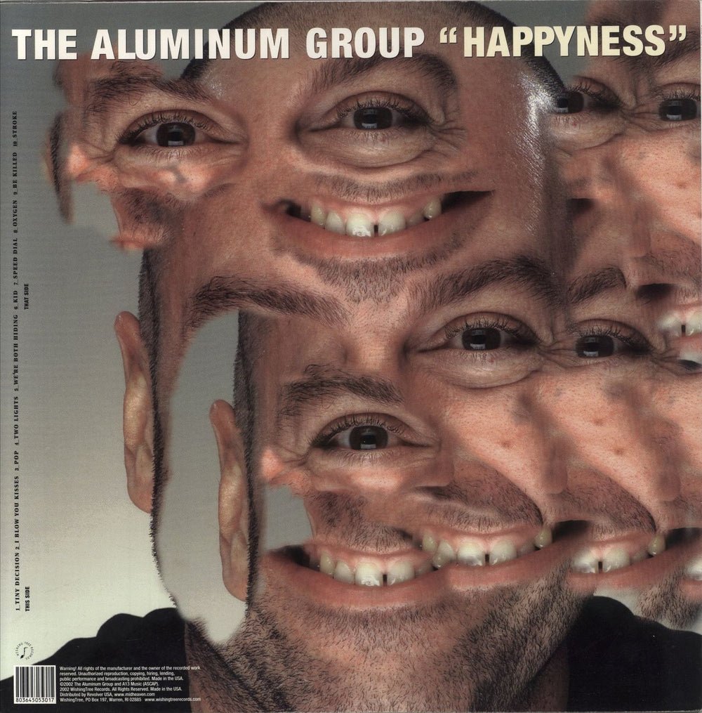 The Aluminum Group Happyness US vinyl LP album (LP record) 803645053017