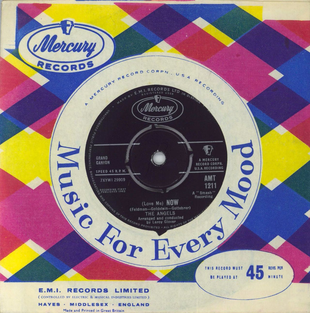 The Angels (60s) My Boyfriend's Back UK 7" vinyl single (7 inch record / 45) 5AN07MY571213