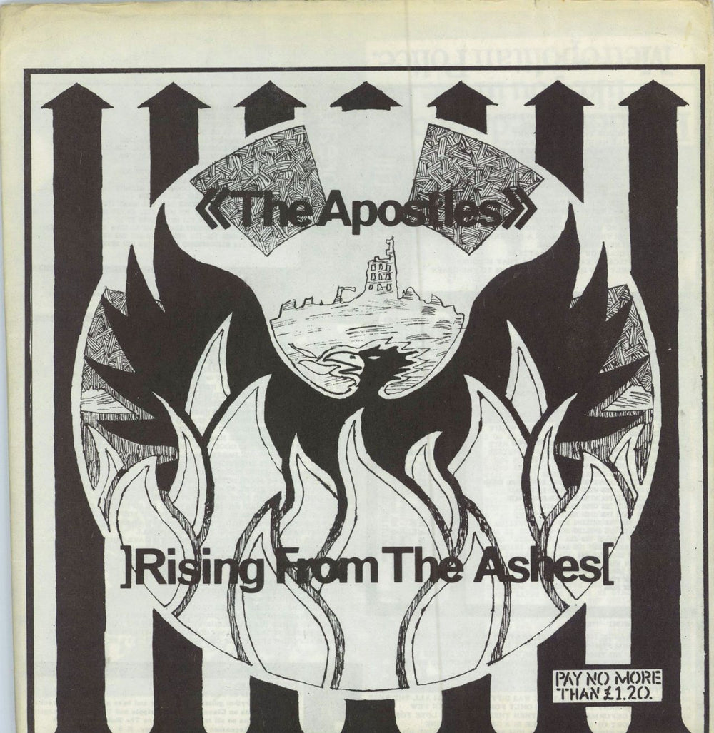 The Apostles (Punk) Rising From The Ashes UK 7" vinyl single (7 inch record / 45) SCUM2