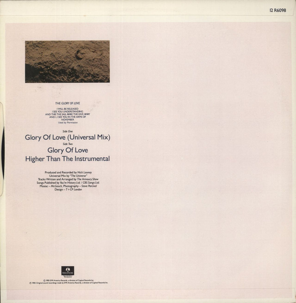 The Armoury Show Glory Of Love UK 12" vinyl single (12 inch record / Maxi-single)
