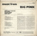 The Band Music From Big Pink - Mono - VG UK vinyl LP album (LP record)