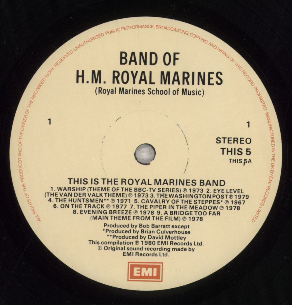 The Band Of H.M. Royal Marines This Is The Royal Marines Band UK vinyl LP album (LP record) UI3LPTH641045