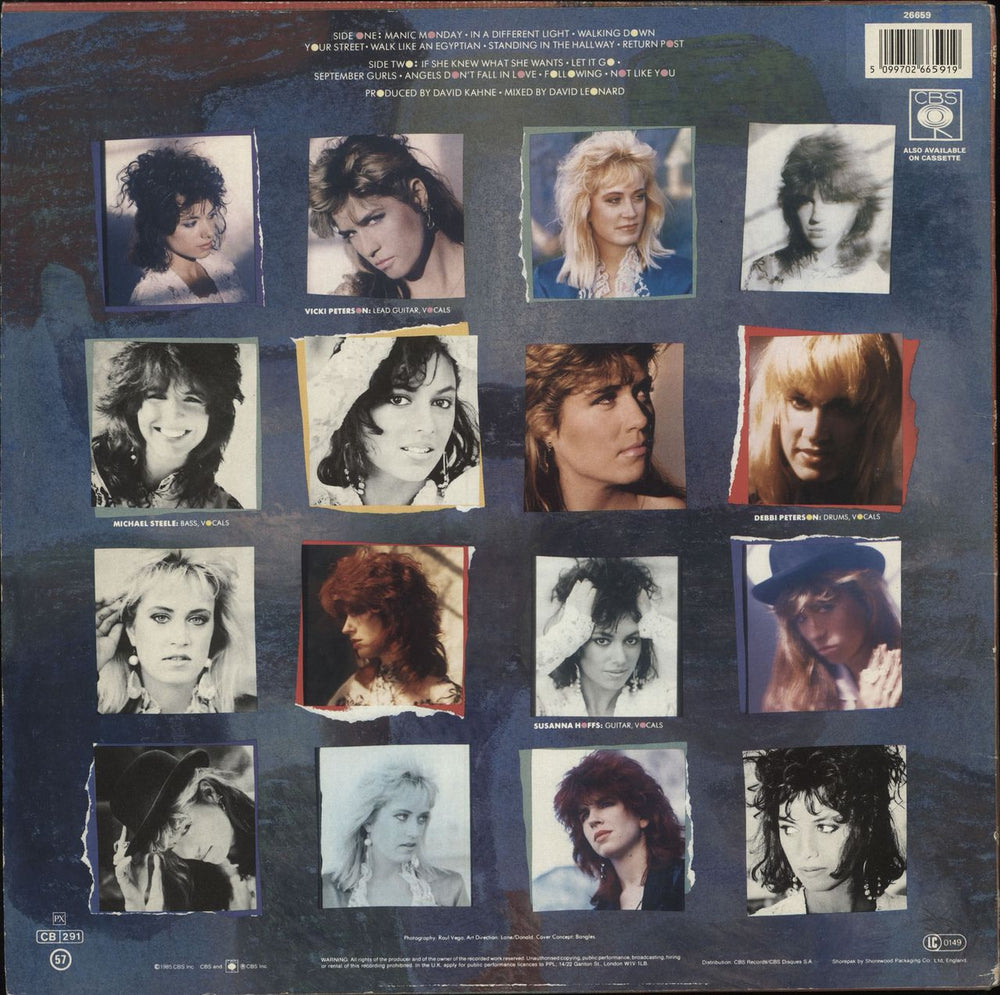 The Bangles Different Light - Yellow Hype Sticker UK vinyl LP album (LP record) 5099702665919