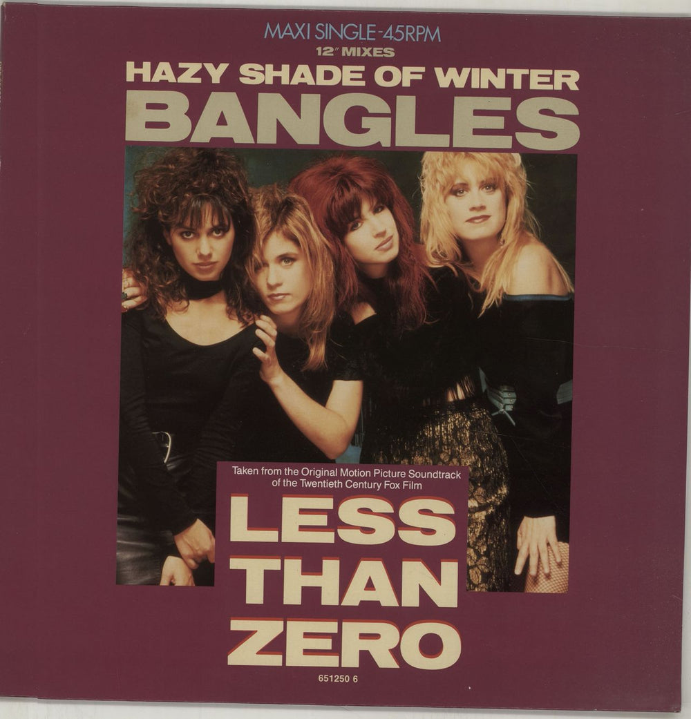 The Bangles Hazy Shade Of Winter Dutch 12" vinyl single (12 inch record / Maxi-single) DEF6512506