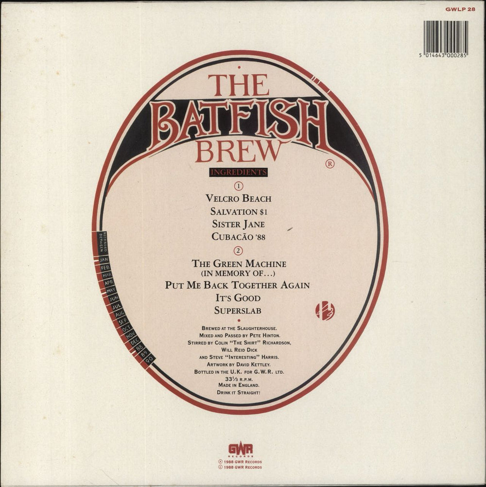 The Batfish Boys Batfish Brew UK vinyl LP album (LP record) 5014643000285