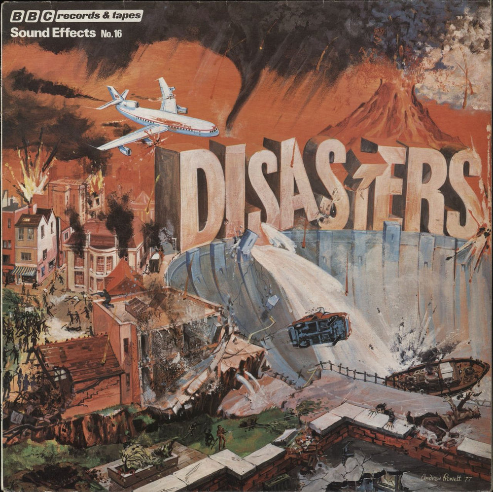 The BBC Radiophonic Workshop BBC Sound Effects No. 16 'Disasters' UK vinyl LP album (LP record) REC295