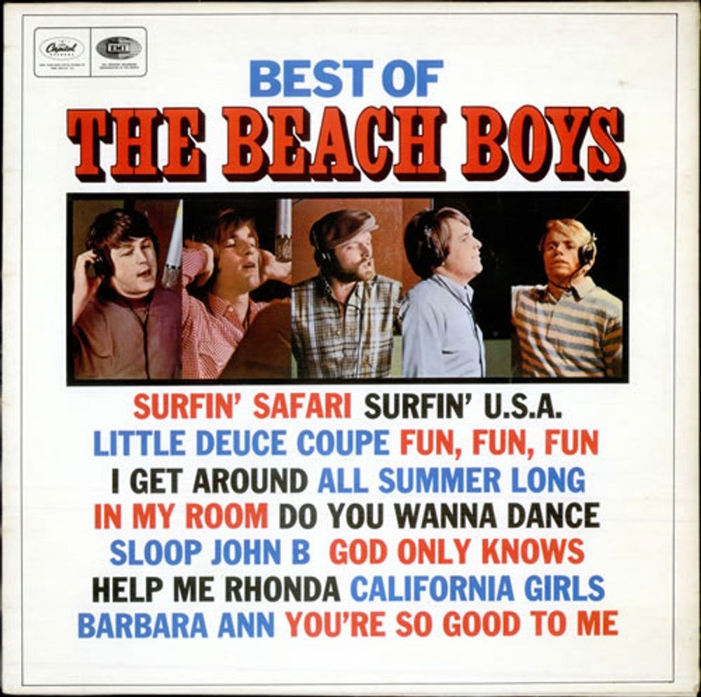 The Beach Boys Best Of The Beach Boys - peach label UK vinyl LP album (LP record) ST20856