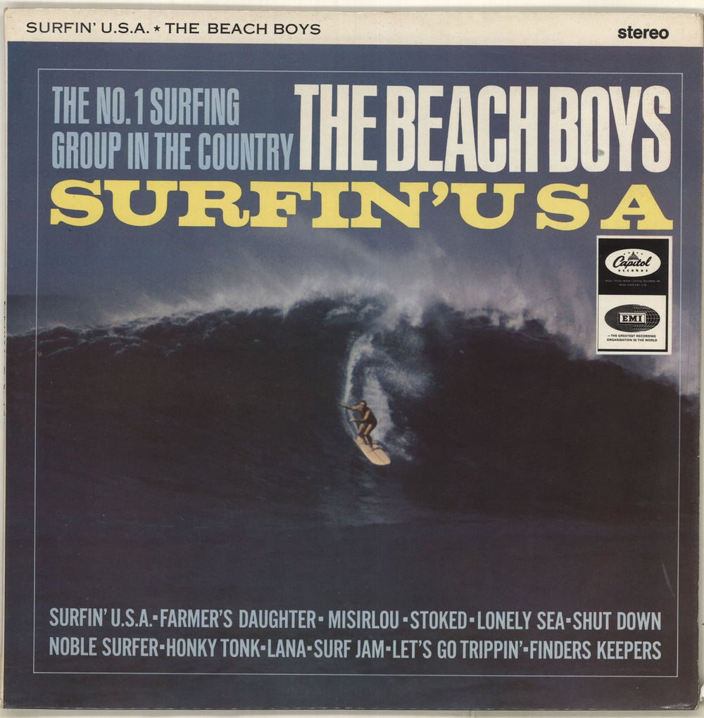 The Beach Boys Surfin' U.S.A. UK vinyl LP album (LP record) ST1890