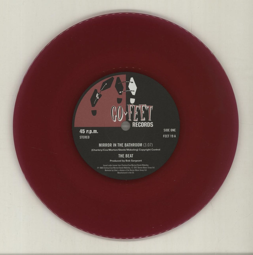 The Beat Mirror In The Bathroom - RSD12 - Purple Vinyl UK 7" vinyl single (7 inch record / 45) TBT07MI582521