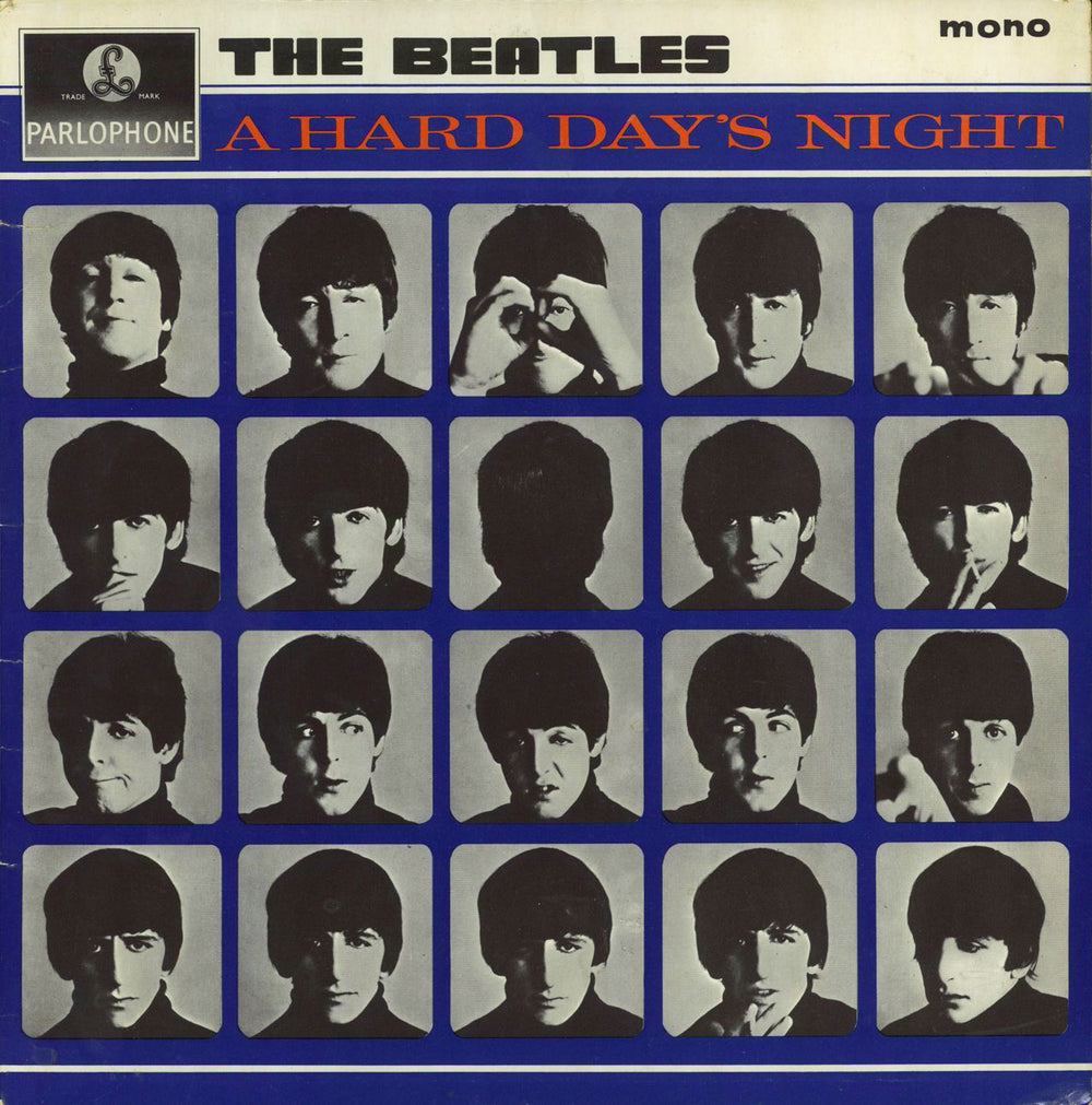 The Beatles A Hard Day's Night - 1st - EJD - VG UK vinyl LP album (LP record) PMC1230