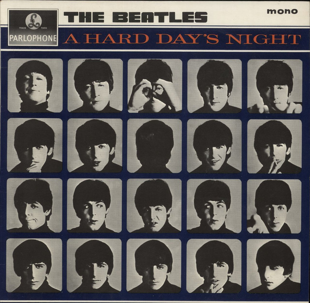 The Beatles A Hard Day's Night - 1st - G&L - Unlaminated Sleeve UK vinyl LP album (LP record) PMC1230