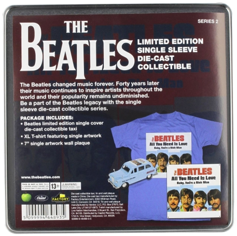 The Beatles All You Need Is Love - Single Sleeve Die Cast Collectible UK memorabilia BTLMMAL629921