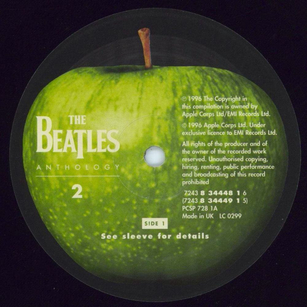 The Beatles Anthology 2 UK 3-LP vinyl record set (Triple LP Album) BTL3LAN808734