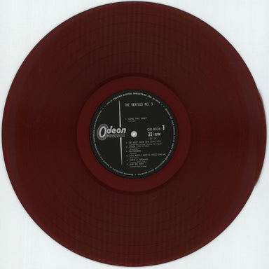 The Beatles Beatles No.5 - Red Vinyl + Green Point Obi Japanese vinyl LP album (LP record) BTLLPBE879457