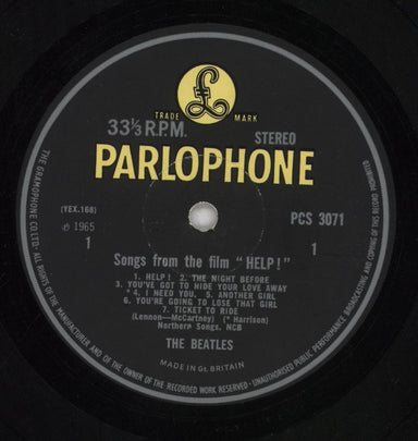 The Beatles Help! - 2nd - VG UK vinyl LP album (LP record) BTLLPHE849745