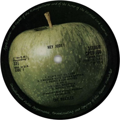 The Beatles Hey Jude - 2nd - Revolutions - VG UK vinyl LP album (LP record) BTLLPHE593077