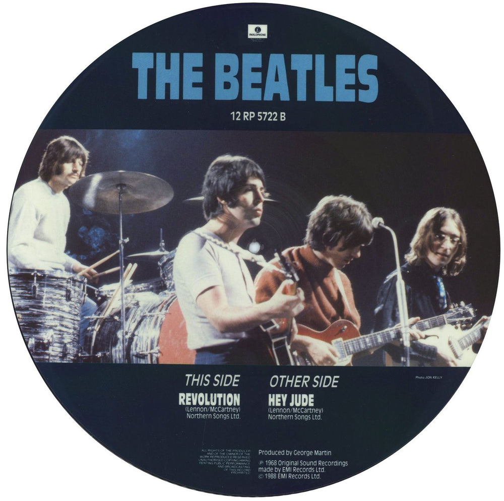 The Beatles Hey Jude + Insert UK 12" vinyl picture disc (12 inch picture record)