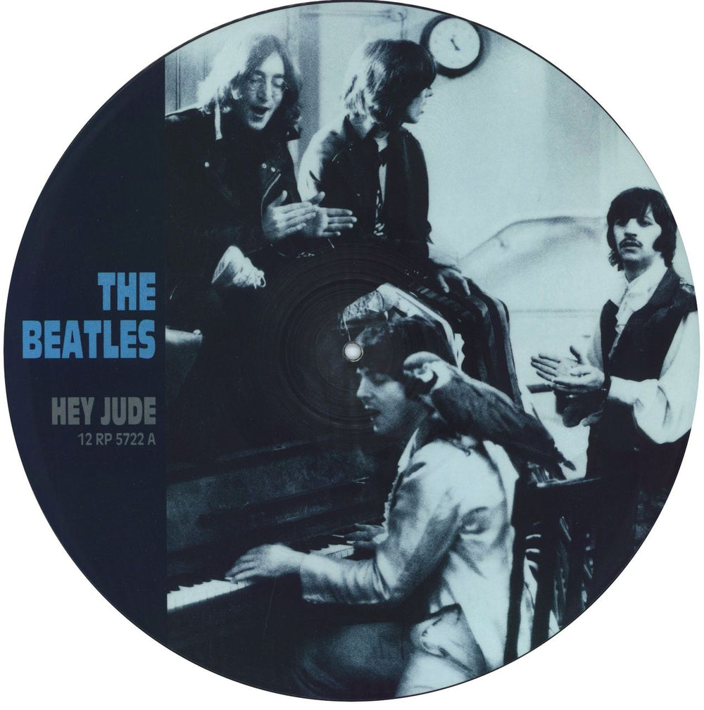 The Beatles Hey Jude + Insert UK 12" vinyl picture disc (12 inch picture record) 5099920285265