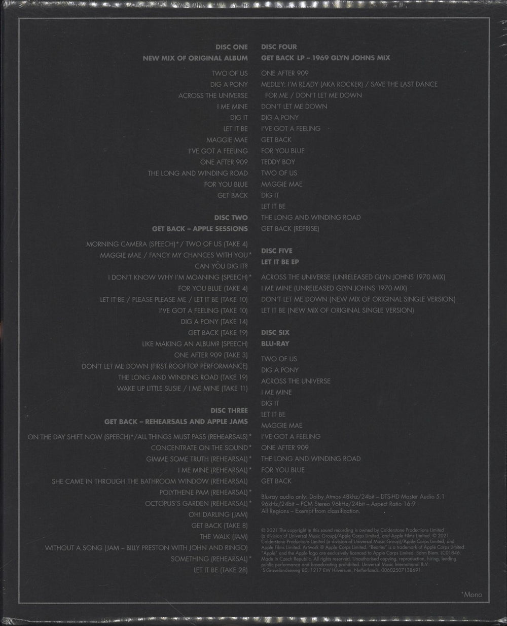 The Beatles Let It Be - 6-Disc Edition - Sealed UK CD Album Box Set 602507138691