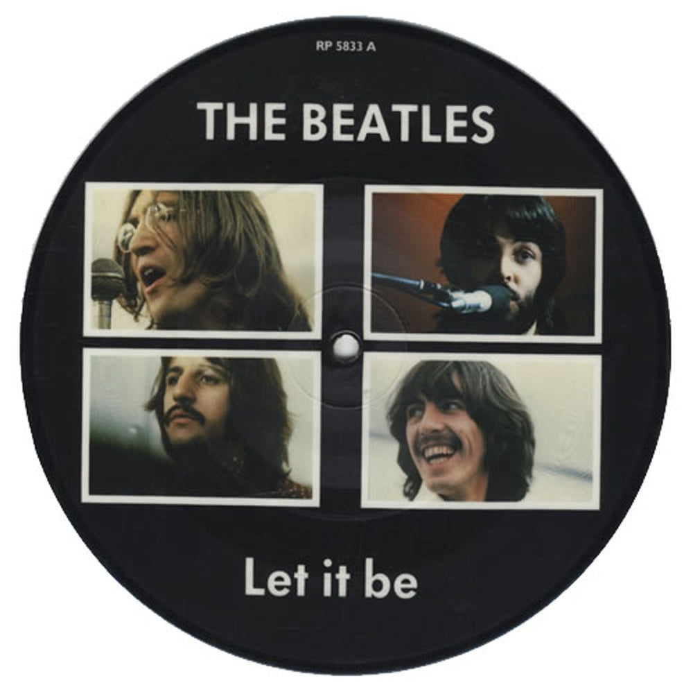 The Beatles Let It Be + Insert UK 7" vinyl picture disc (7 inch picture disc single) RP5833