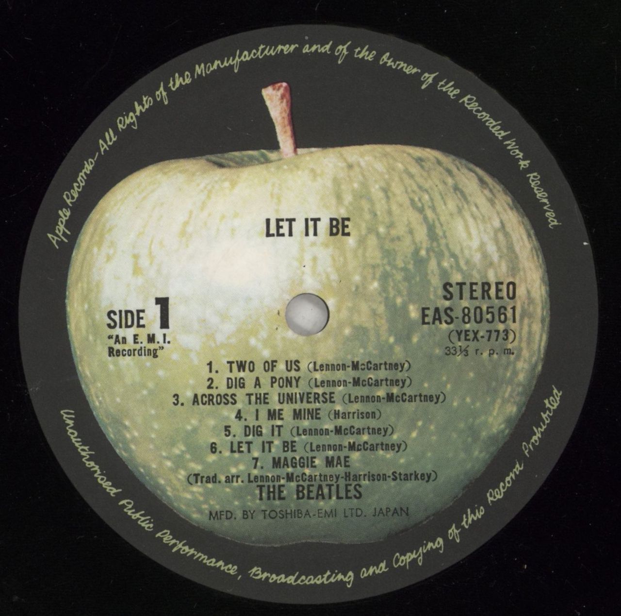 The Beatles Let It Be + Obi Japanese Vinyl LP — RareVinyl.com