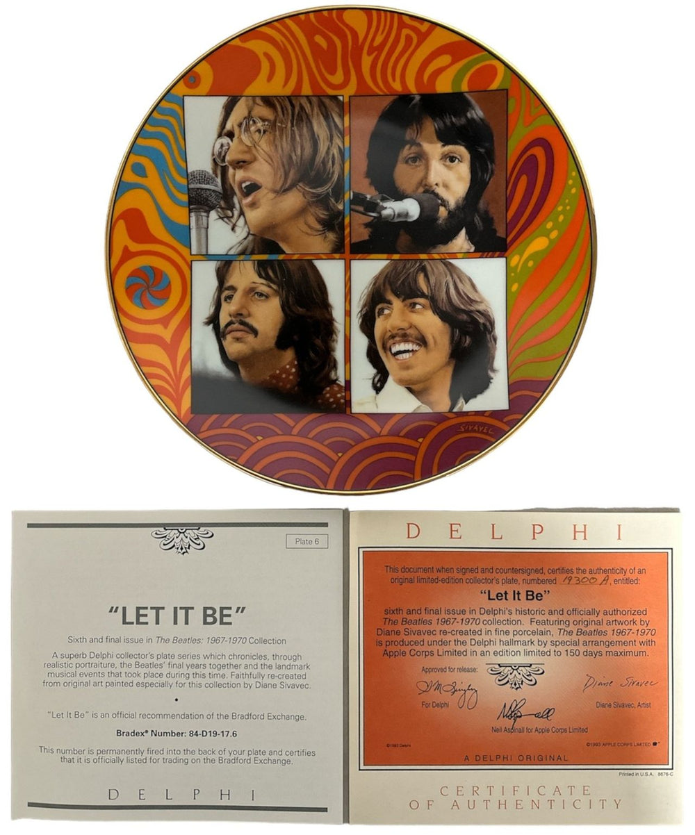 The Beatles Let It Be - The Beatles 1967-1970 Plate UK memorabilia PLATE