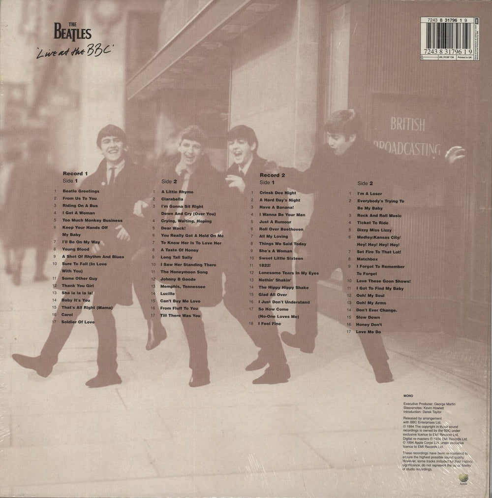 The Beatles Live At The BBC - Sealed UK 2-LP vinyl record set (Double LP Album) 724383179619