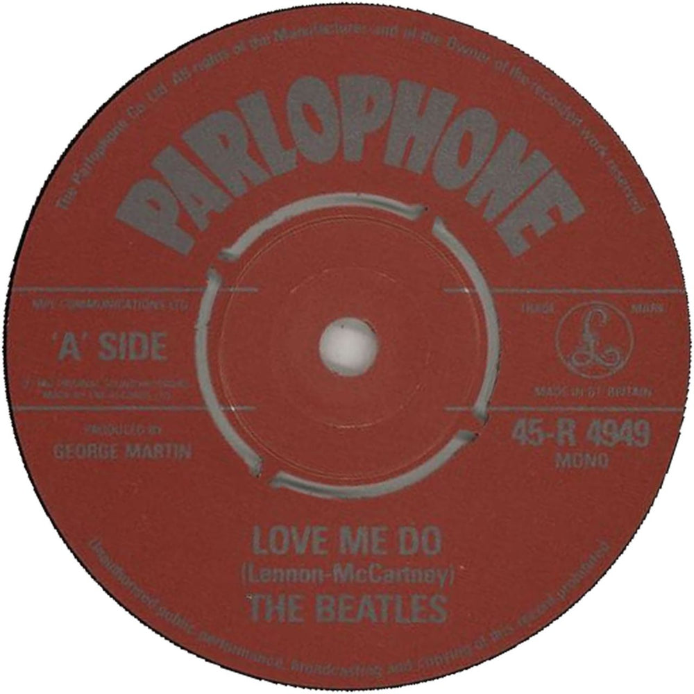 The Beatles Love Me Do - 1982 UK 7" vinyl single (7 inch record / 45) BTL07LO646357