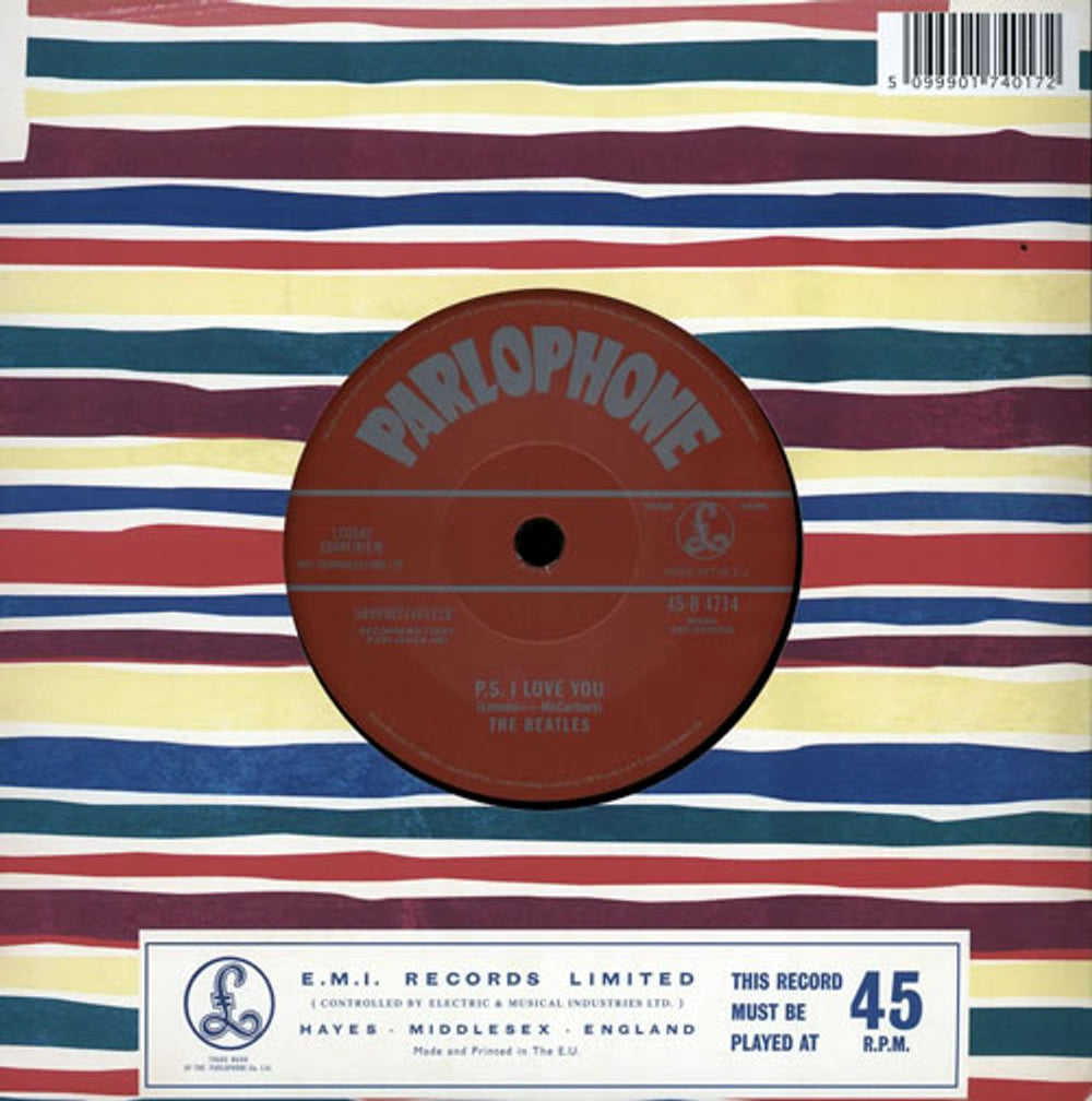 The Beatles Love Me Do - Withdrawn Version UK 7" vinyl single (7 inch record / 45) BTL07LO572643