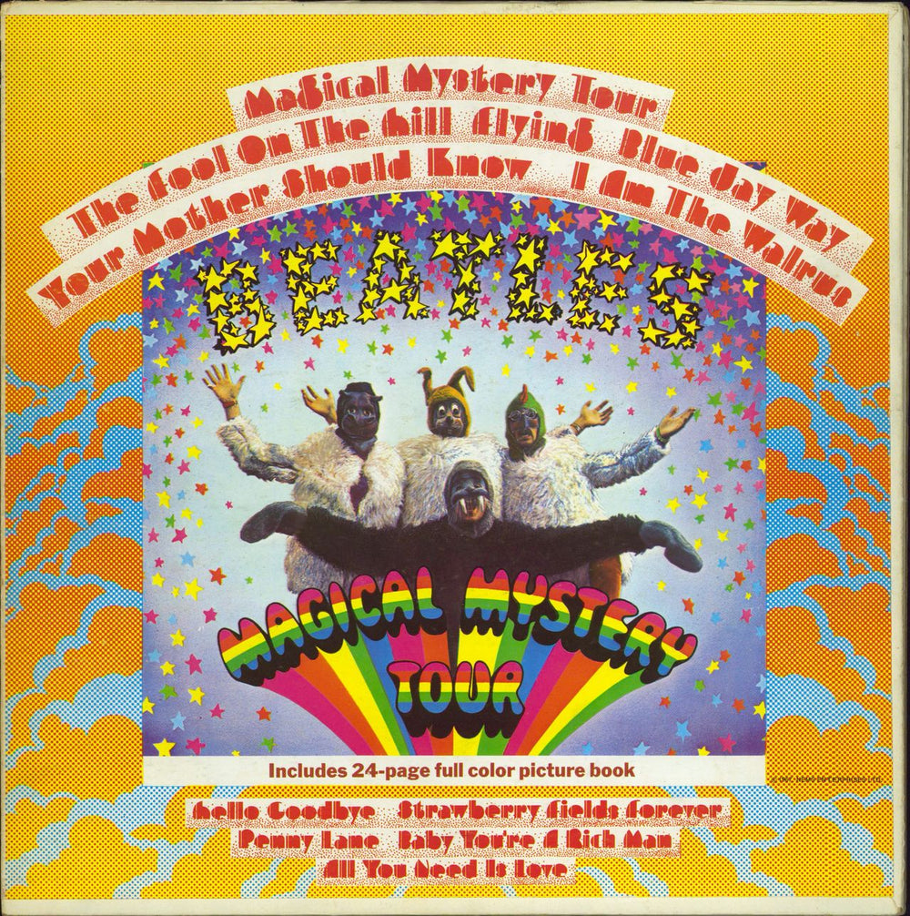 The Beatles Magical Mystery Tour - Apple - VG US vinyl LP album (LP record) SMAL2835