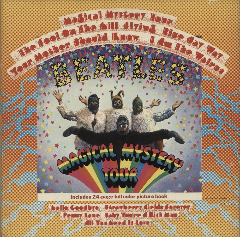 The Beatles Magical Mystery Tour - EMI UK vinyl LP album (LP record) PCTC255