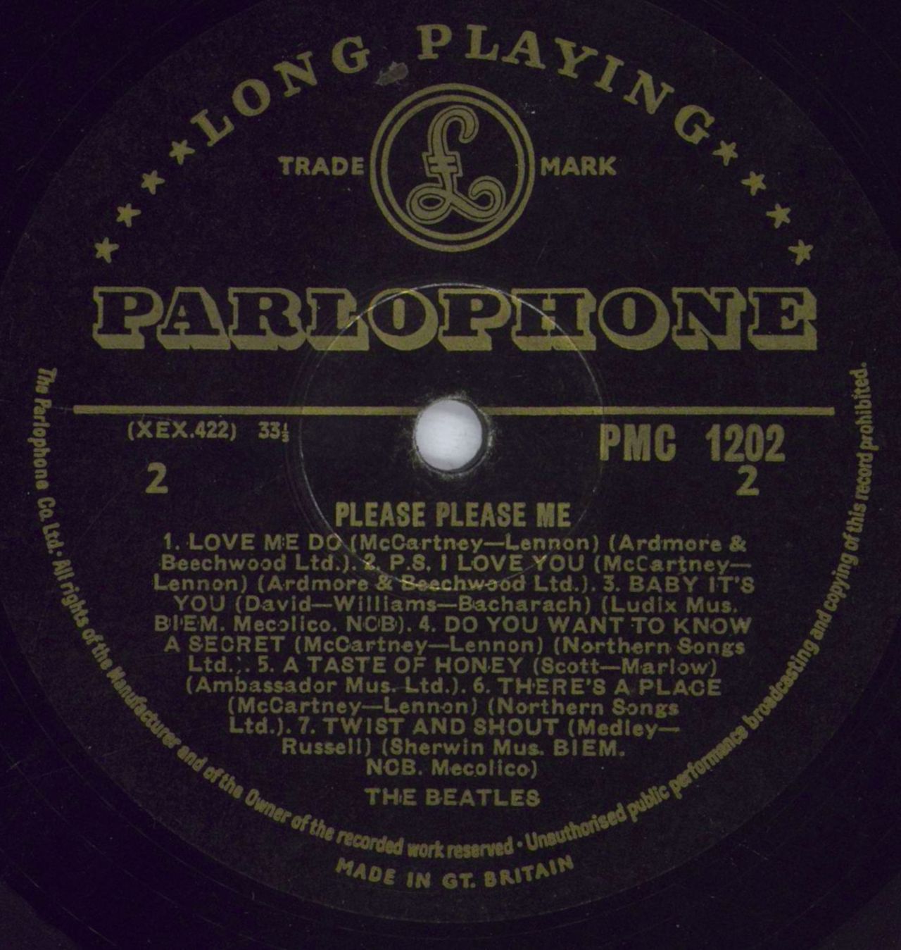 Beatles Please Please Me UKオリジナル英盤LP 1st The Beatles Please Please Me - 1st - VG UK Vinyl LP — RareVinyl.com