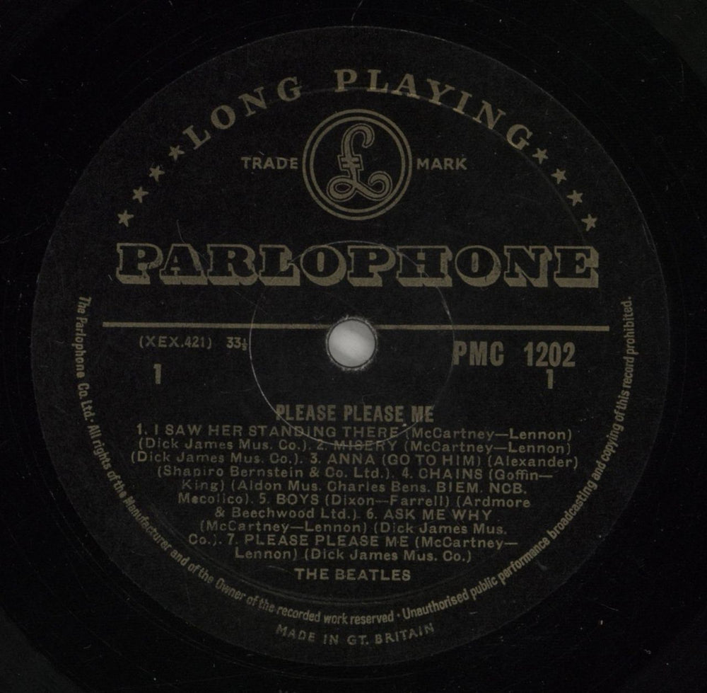 The Beatles Please Please Me - 1st - VG+ UK vinyl LP album (LP record) BTLLPPL359076