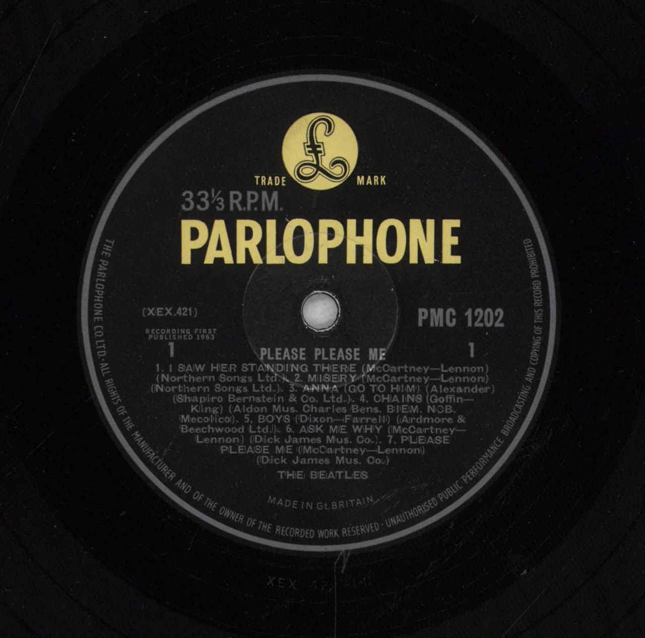 The Beatles Please Please Me - 5th EJD - VG UK Vinyl LP