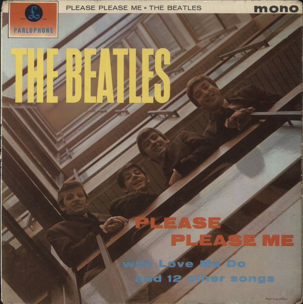 The Beatles Please Please Me - 5th EJD - VG UK vinyl LP album (LP record) PMC1202