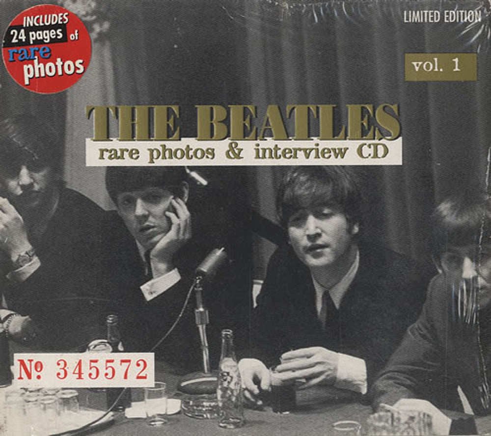 The Beatles Rare Photos & Interview CD Vol. 1 US CD album (CDLP) JG001-2