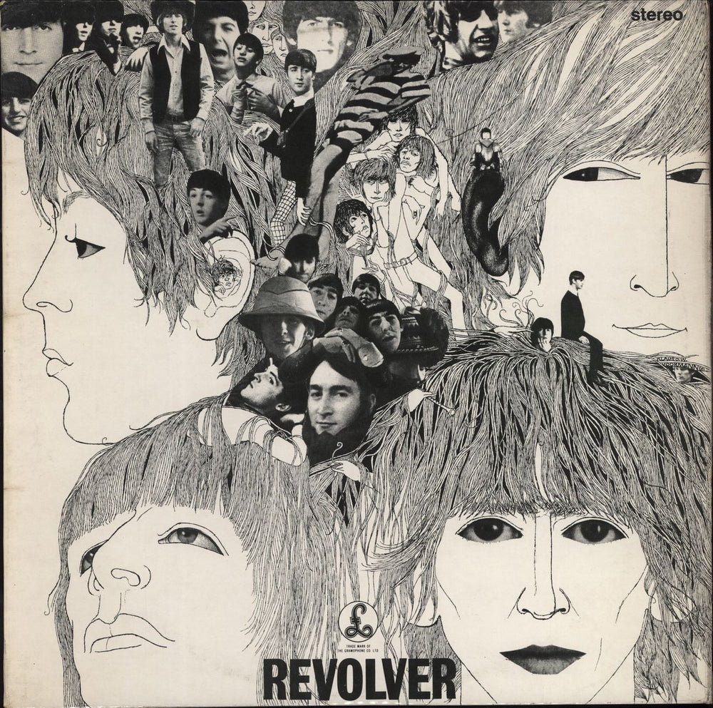 The Beatles Revolver - 2nd UK vinyl LP album (LP record) PCS7009