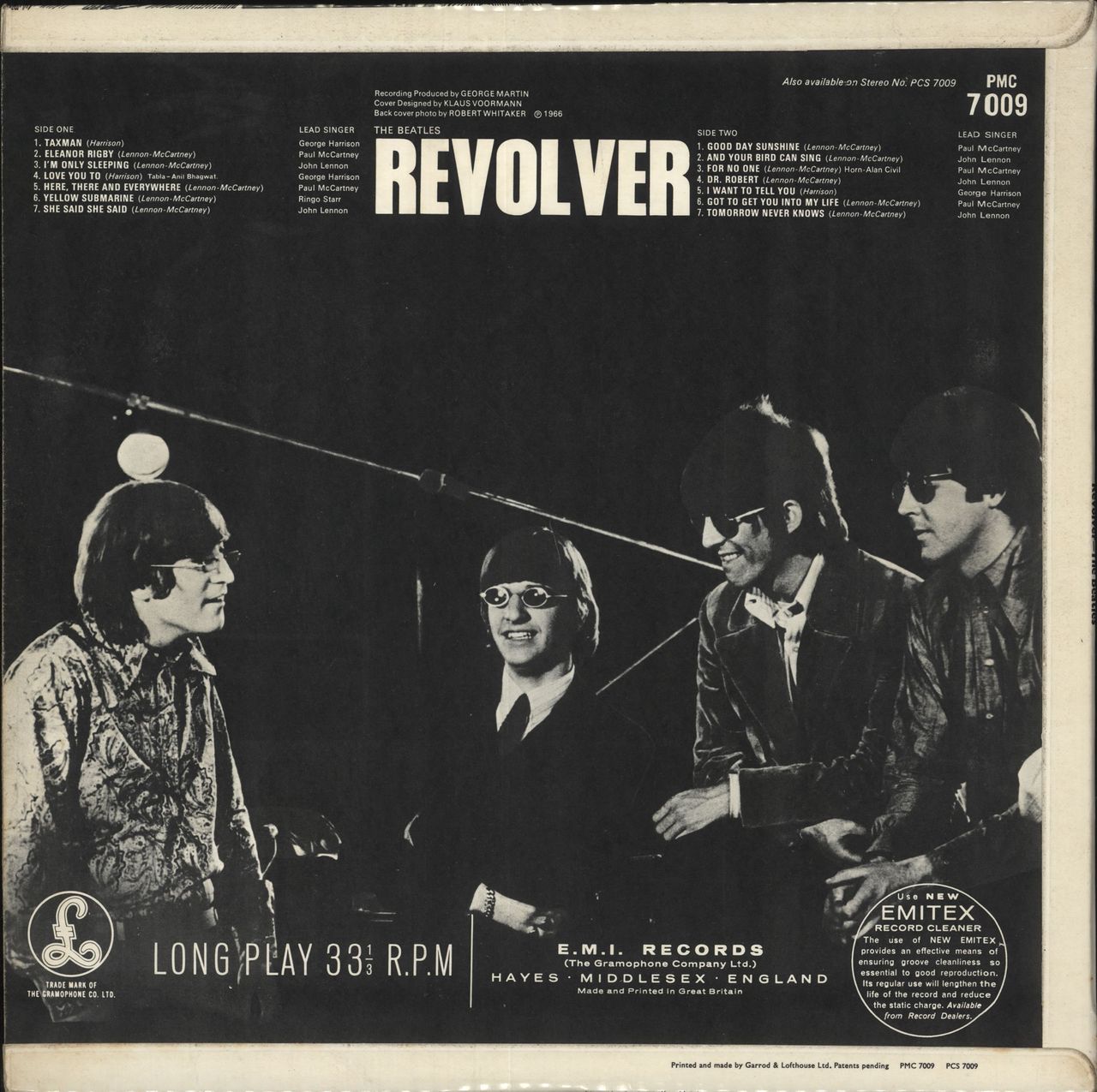 The Beatles Revolver - 3rd - EX - DR/DR UK Vinyl LP — RareVinyl.com