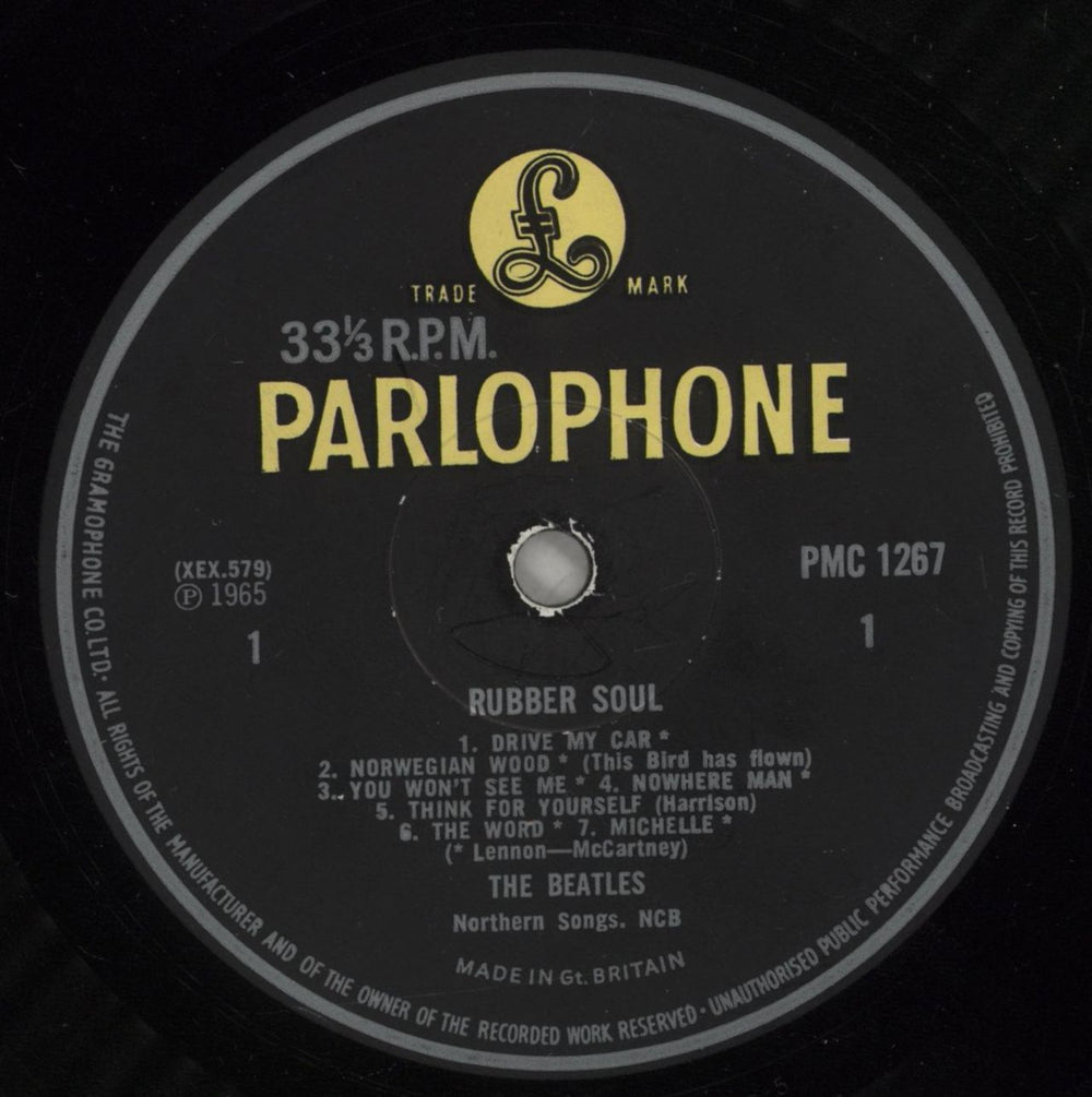 The Beatles Rubber Soul - 3rd - Hazel Yarwood Mix UK vinyl LP album (LP record) BTLLPRU882094