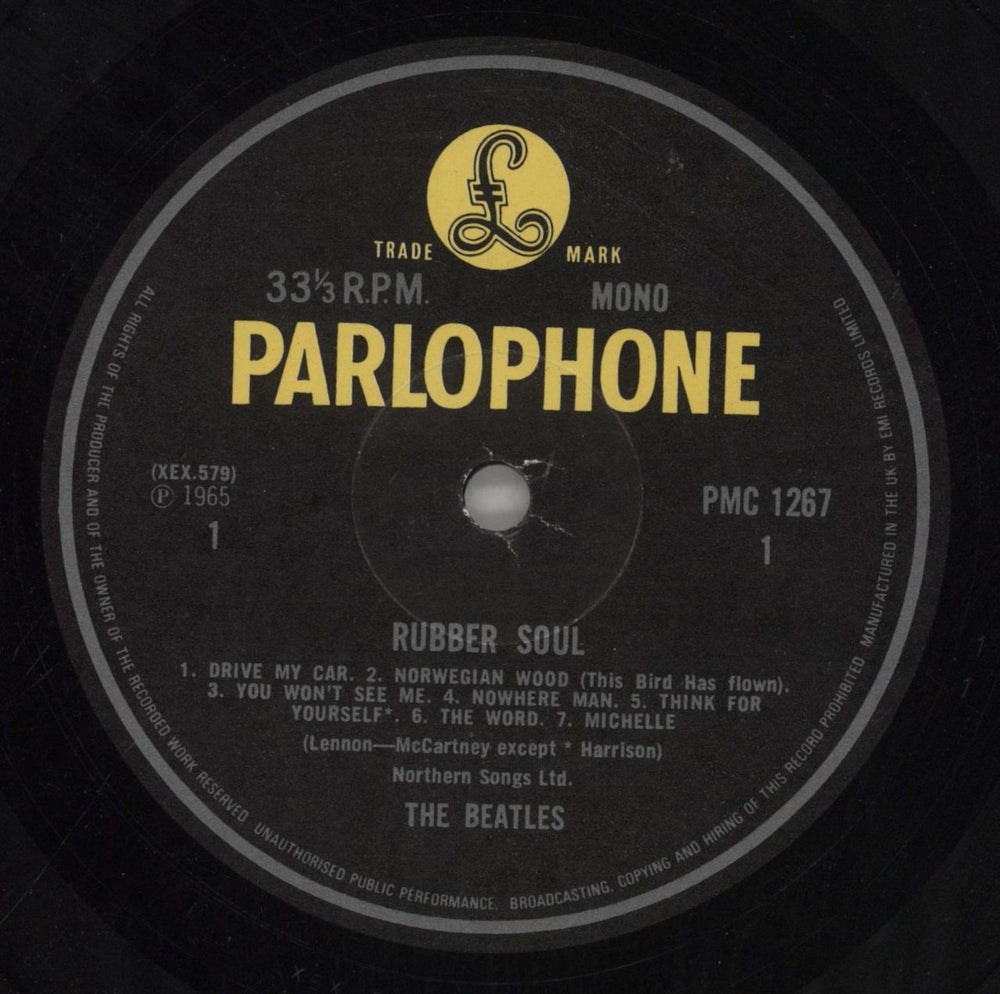 The Beatles Rubber Soul - 80s - EX UK vinyl LP album (LP record) BTLLPRU858783