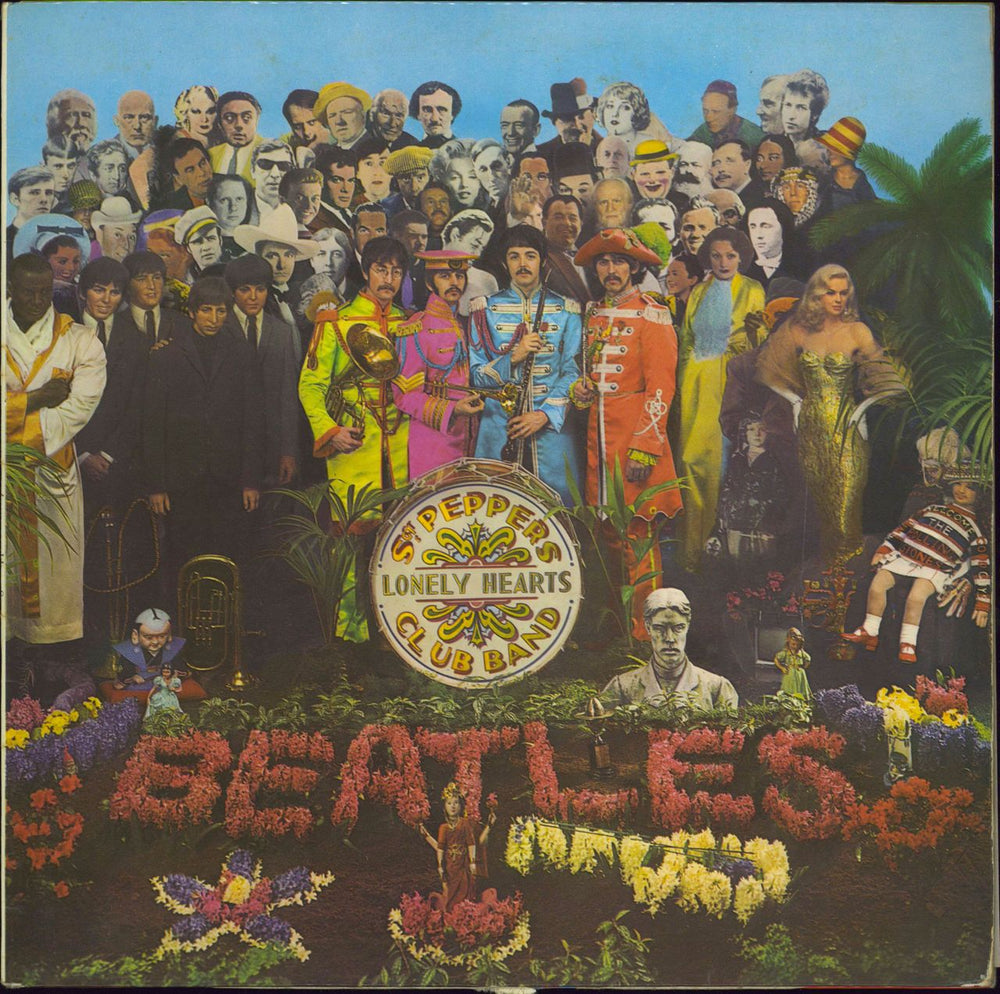 The Beatles Sgt. Pepper's - 1st - VG UK vinyl LP album (LP record) PMC7027