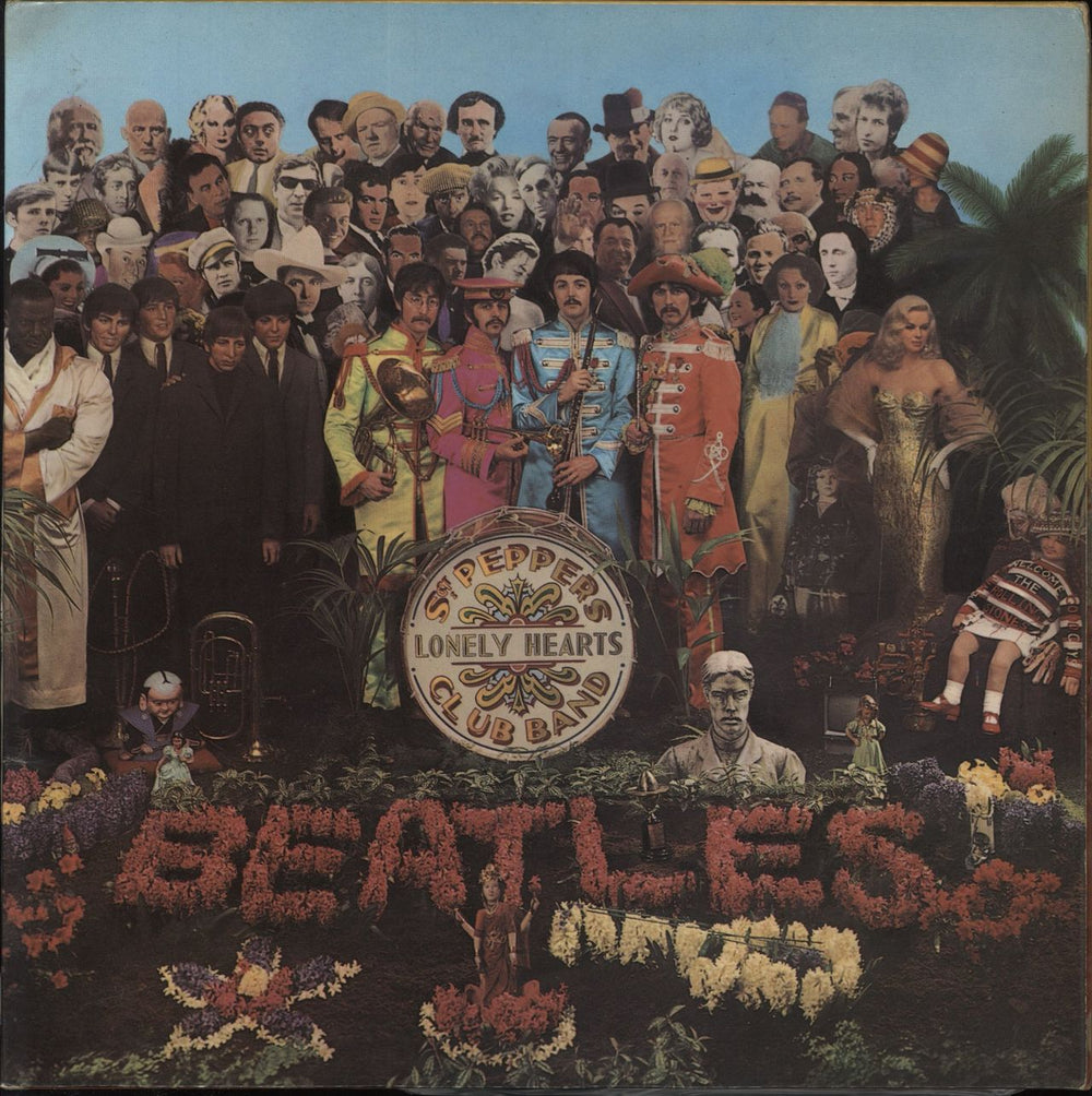 The Beatles Sgt. Pepper's - Wide Spine - Complete - EX UK vinyl LP album (LP record) PMC7027