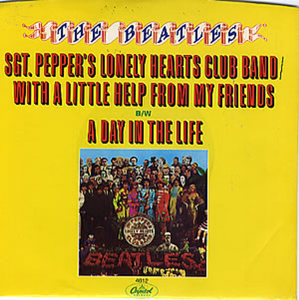 The Beatles Sgt Peppers Lonely Hearts Club Band US 7" vinyl single (7 inch record / 45) 4612