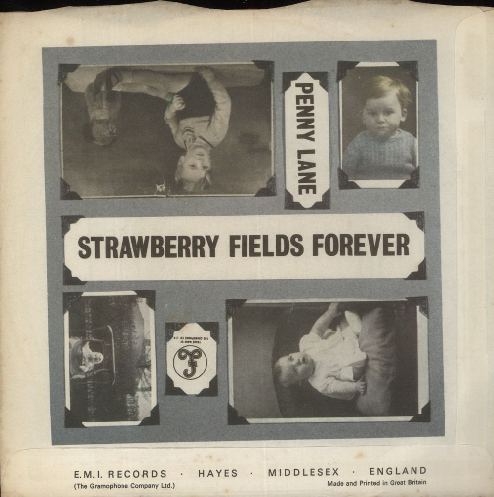 The Beatles Strawberry Fields Forever - 1st - Solid - P/S - EX UK 7" vinyl single (7 inch record / 45)